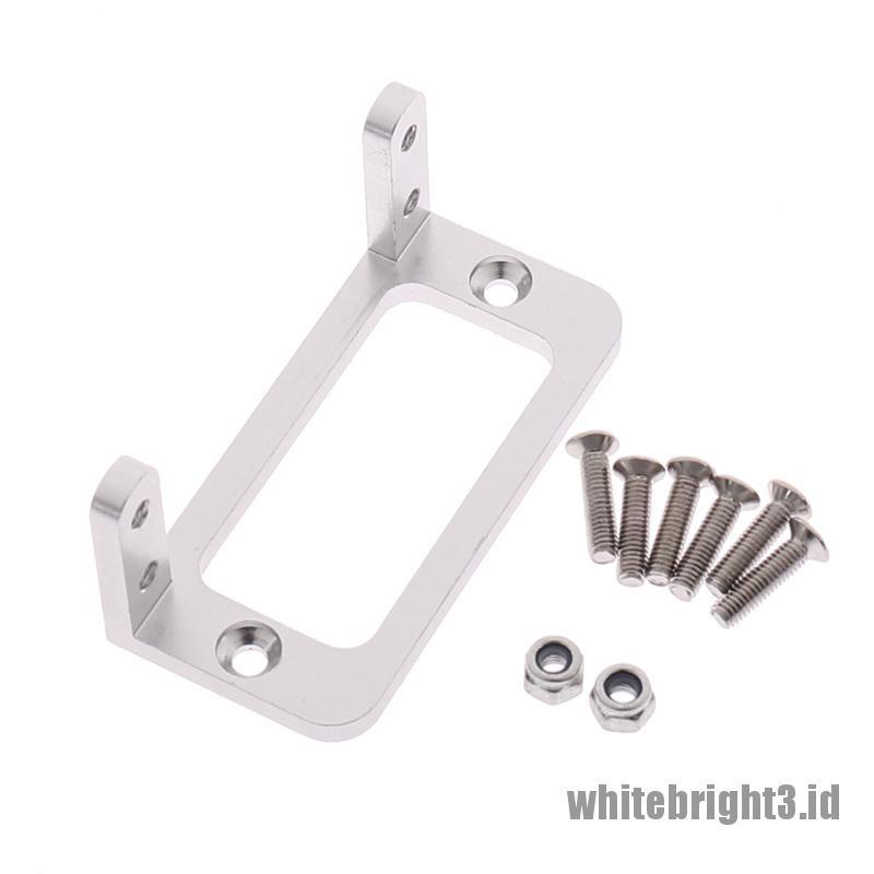(white3) Servo Mount Holder Bahan Aluminum Alloy Untuk RC Pesawat / Mobil Servo 3003