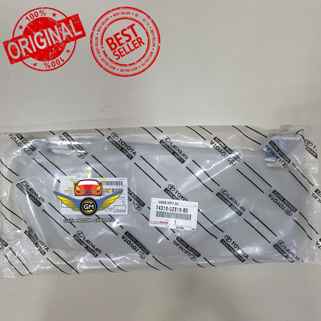 SET Kiri-Kanan Sun Visor-Tahanan Grey Cahaya Calya-Sigra Dengan Kaca