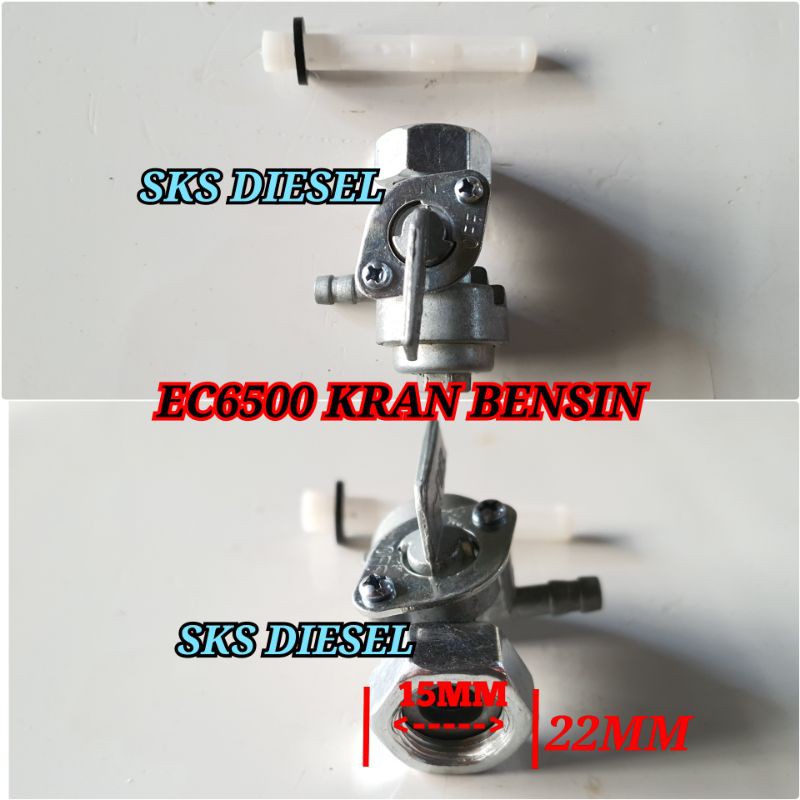 Jual ET6500 Kran Bensin Fuel Cock Genset Bensin 5000 8500 Watt Mur