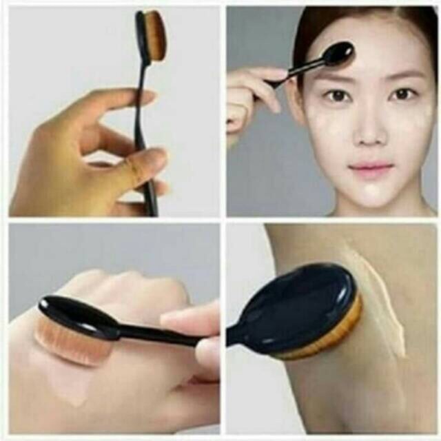 ✿ELYSABETHME✿ a͓̽k͓̽s͓̽e͓̽s͓̽o͓̽r͓̽i͓̽s͓̽ Kuas oval brush perata foundation alas bedak bb cream makeup kabuki