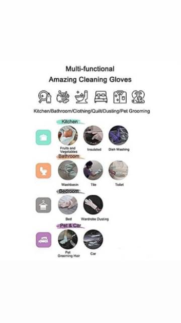 sarung tangan cuci piring silikon magic hands silicone gloves