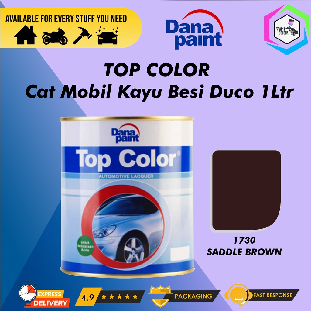 TOP COLOR 1730 Saddle Brown - Cat Mobil Kayu Besi Duco