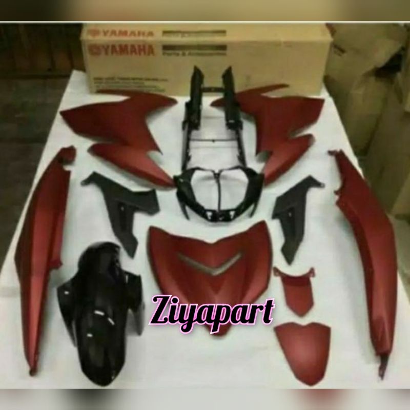 FULL SET BODI BODY HALUS YAMAHA JUPITER NEW MX KING MX-KING 150 MERAH DOF ORIGINAL YGP