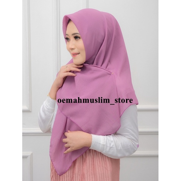 [TERMURAH] JILBAB SEGIEMPAT BELLASQUARE / HIJAB SEGI EMPAT BELLA SQUARE POLOS POLLYCOTTON