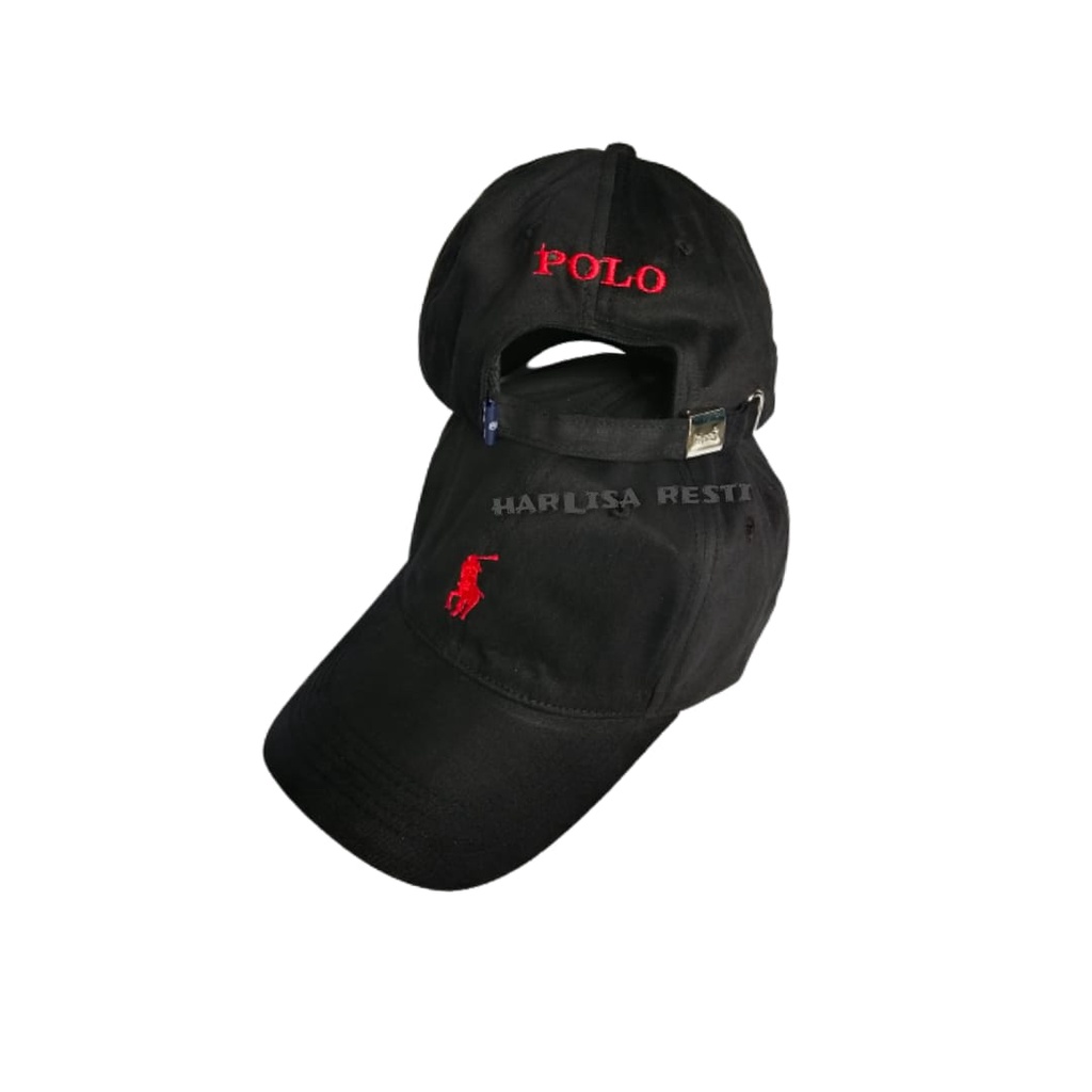 POLO - topi pria original asli Cap Little Pony Black