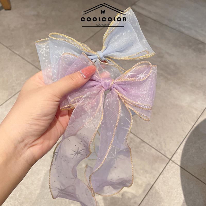 COD❤️Jepit Rambut Klip Warna-warni Tangkap Besar Aksesoris Rambut Anak Perempuan Kepang Ponytail Pita Bintang Warna-warni Hiasan Kepala Aksesoris Impor Fashion Murah Ready Stock