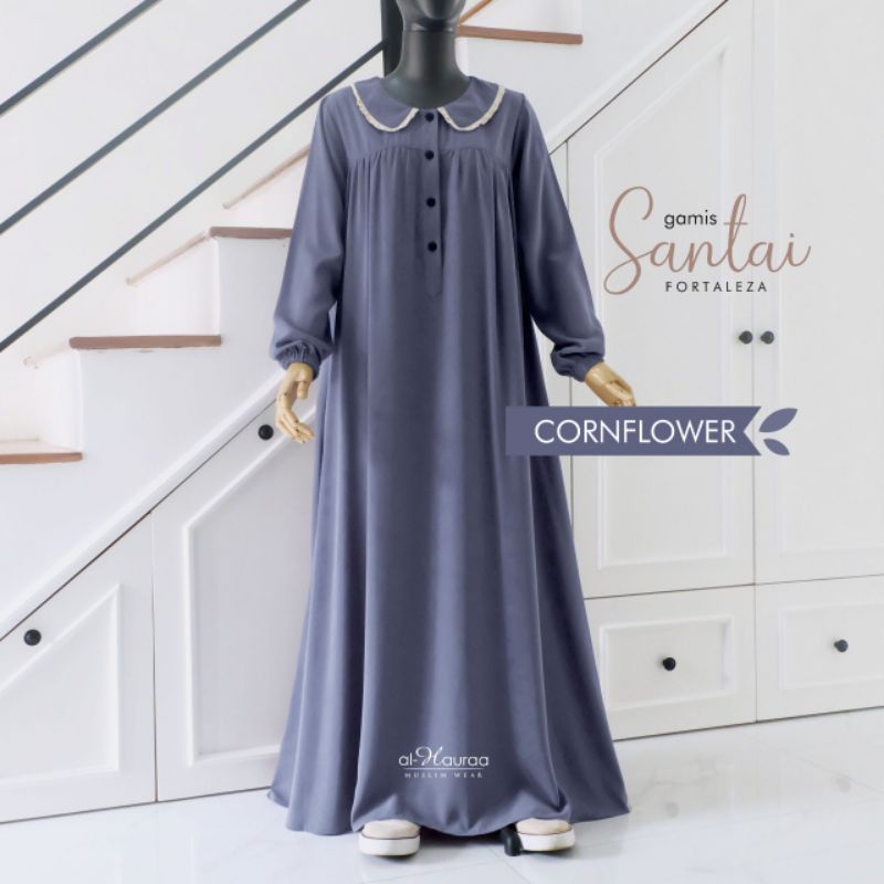 Gamis Santai (Fortaleza) CornFlower by Al Hauraa