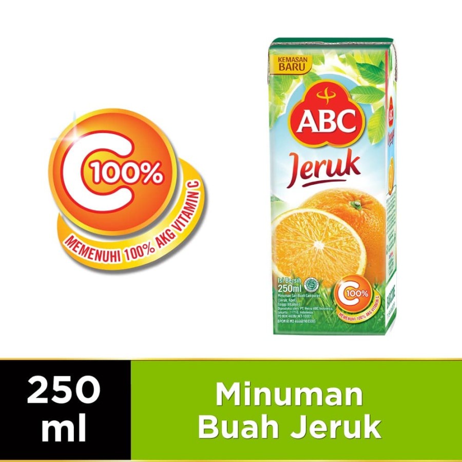 JUS JERUK ABC 250ML ORANGE JUICE MINUMAN BUAH