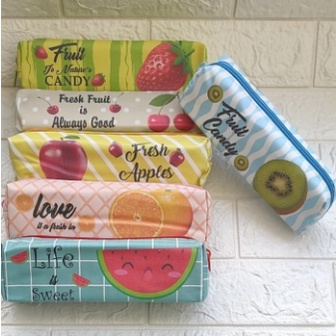 Kotak Pensil Tepak Pensil Lucu Motif Unik Tempat Pensil Murah-FRUIT