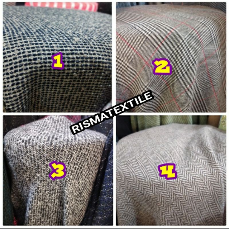 Kain wool Acrylic_bahan blazer wool acrylic