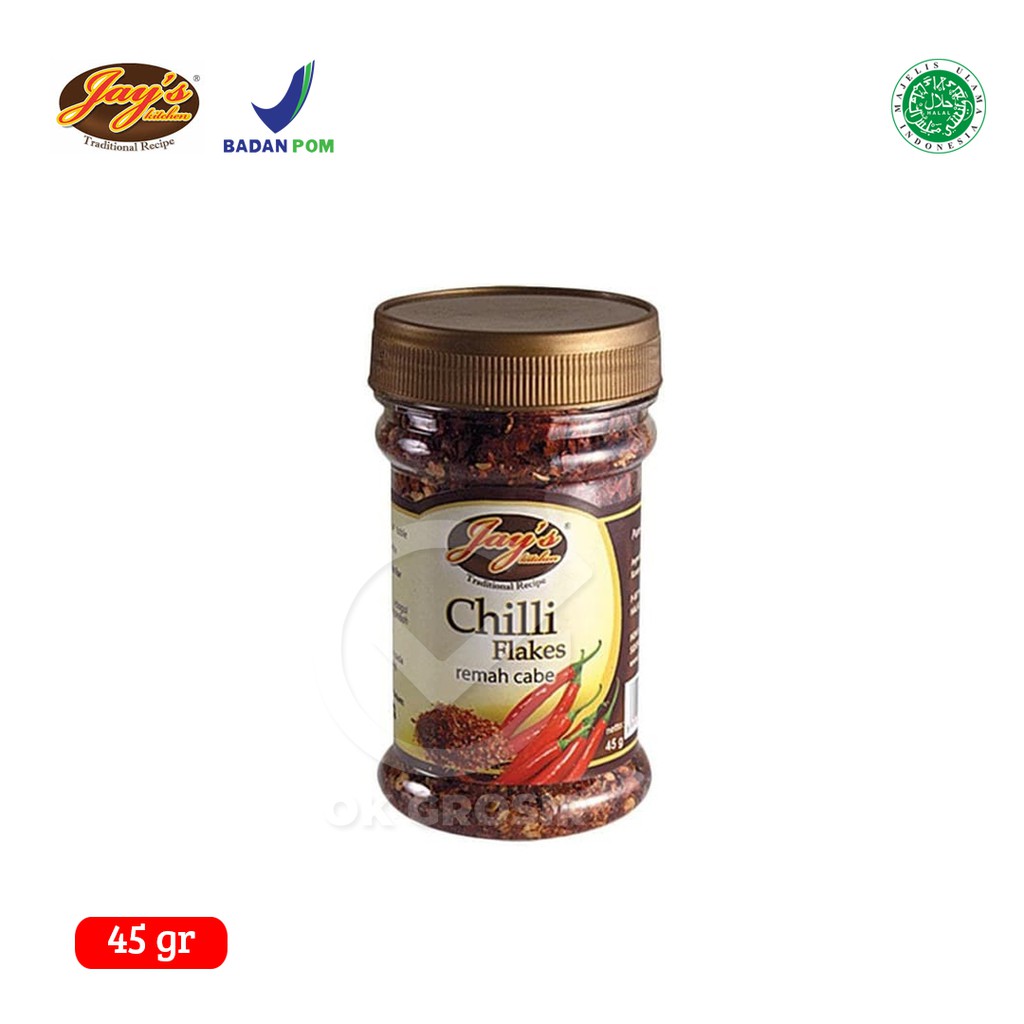 

Jay's Chilli Flakes / Remah Cabe (45 gr)