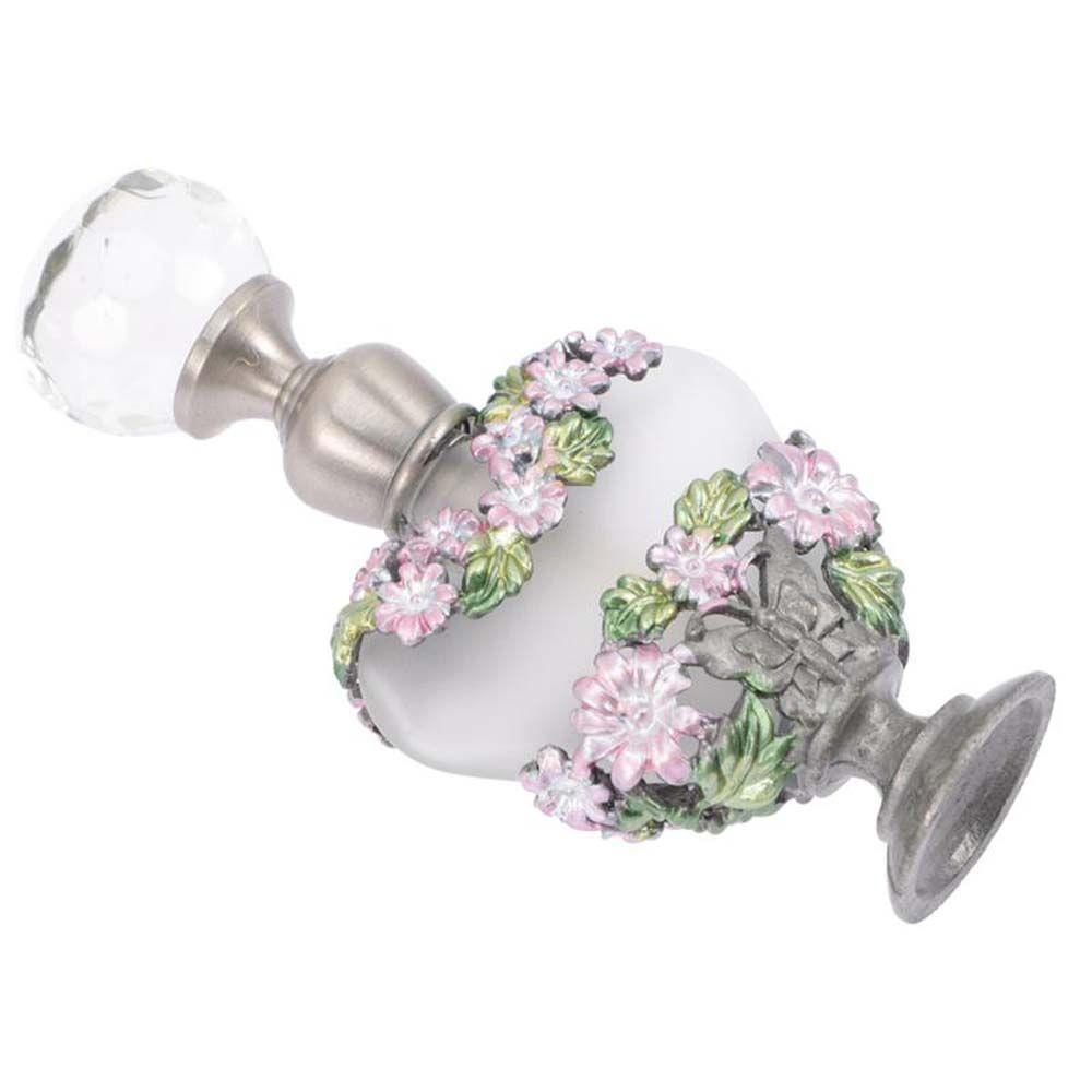 【 ELEGANT 】 Botol Parfum Wanita Travel Antik Hias Kupu-Kupu Bunga Frosted Retro Wadah Kosong