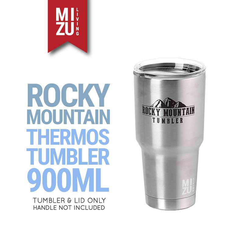 ROCKY MOUNTAIN Thermos Tumbler 900ml Hot & Cold Water Stainless Steel Cup Coffee Mug Cold Cup-TUMBLER only