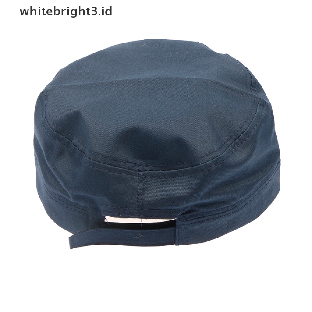 (whitebright3.id) 1pc Topi Flat Casual Adjustable Motif Bintang Merah Bahan Katun Untuk Unisex / Pria / Wanita