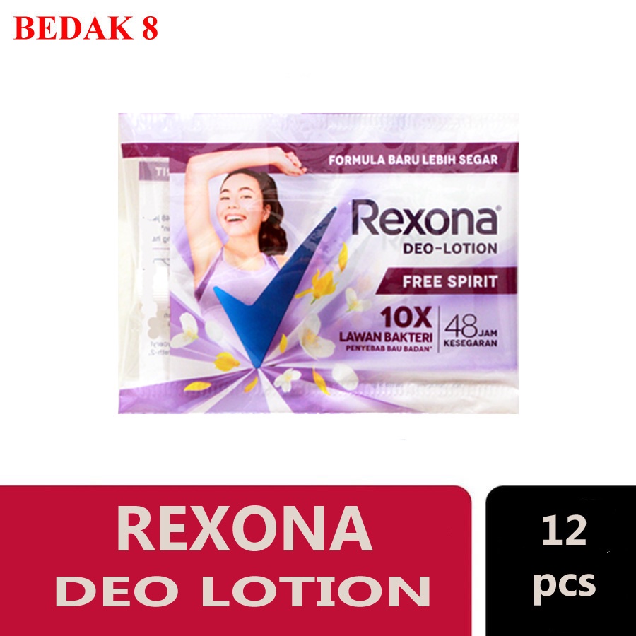 Rexona Deo Lotion Man/ Women Sachet Isi 12 pcs