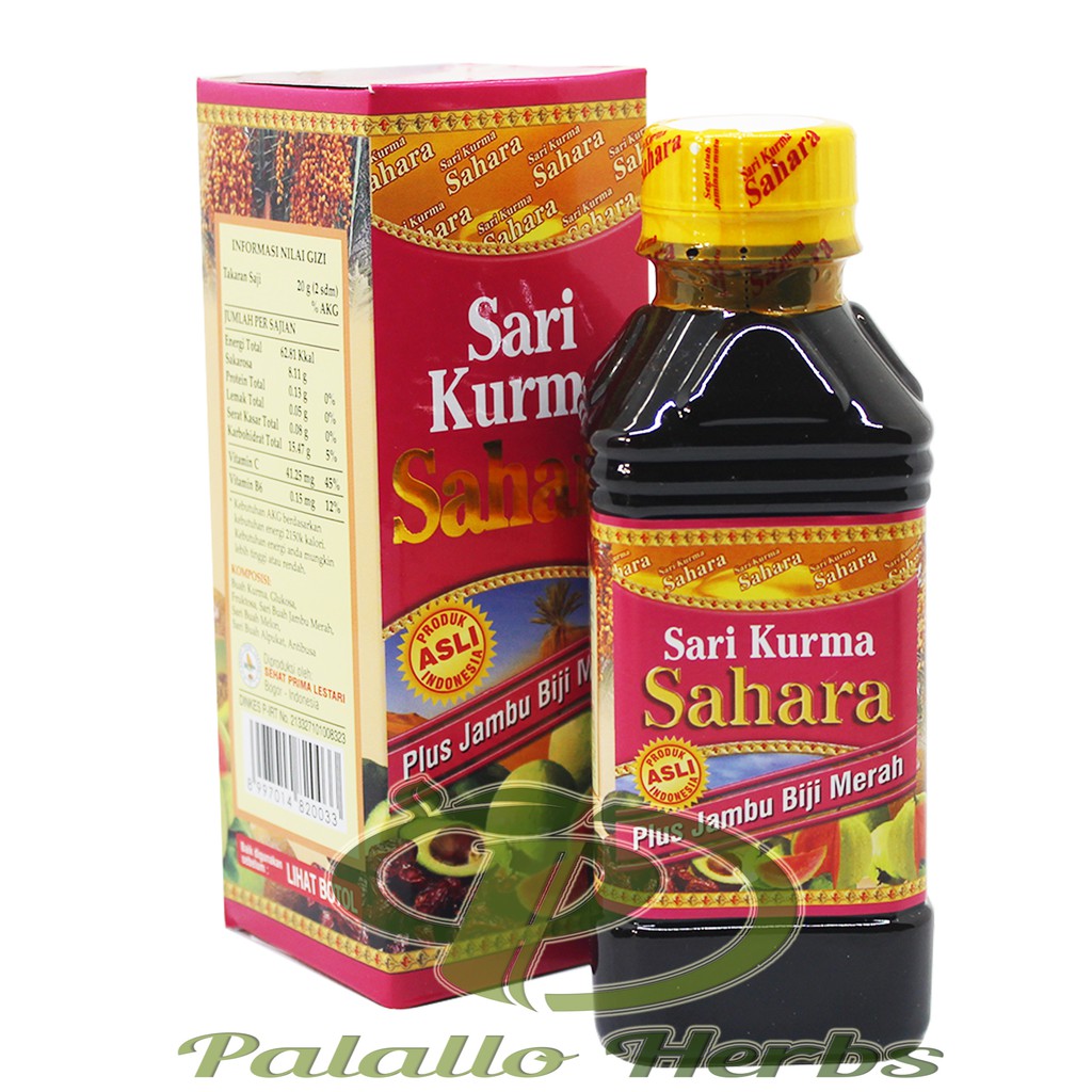 Sari Kurma SAHARA Plus Jambu Biji Merah | Sari Kurma SAHARA 330 gram