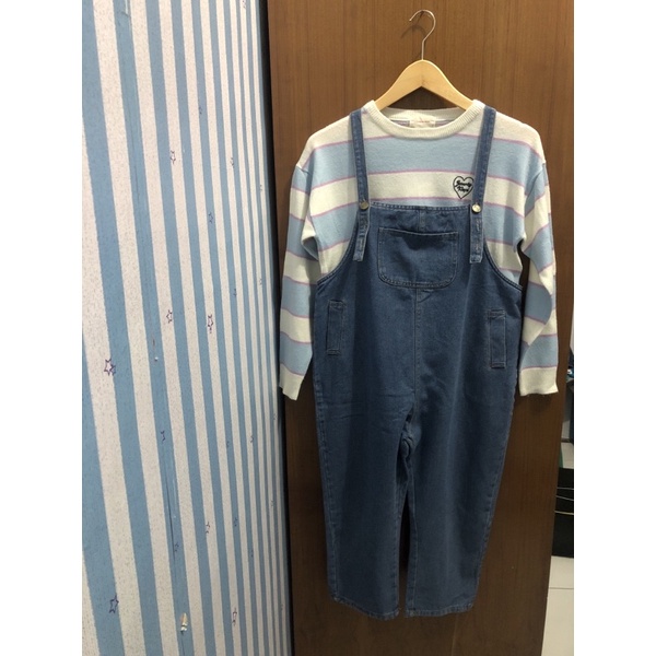 THRIFT/PRELOVED JUMPSUIT DENIM JEANS KOREAN BRANDED