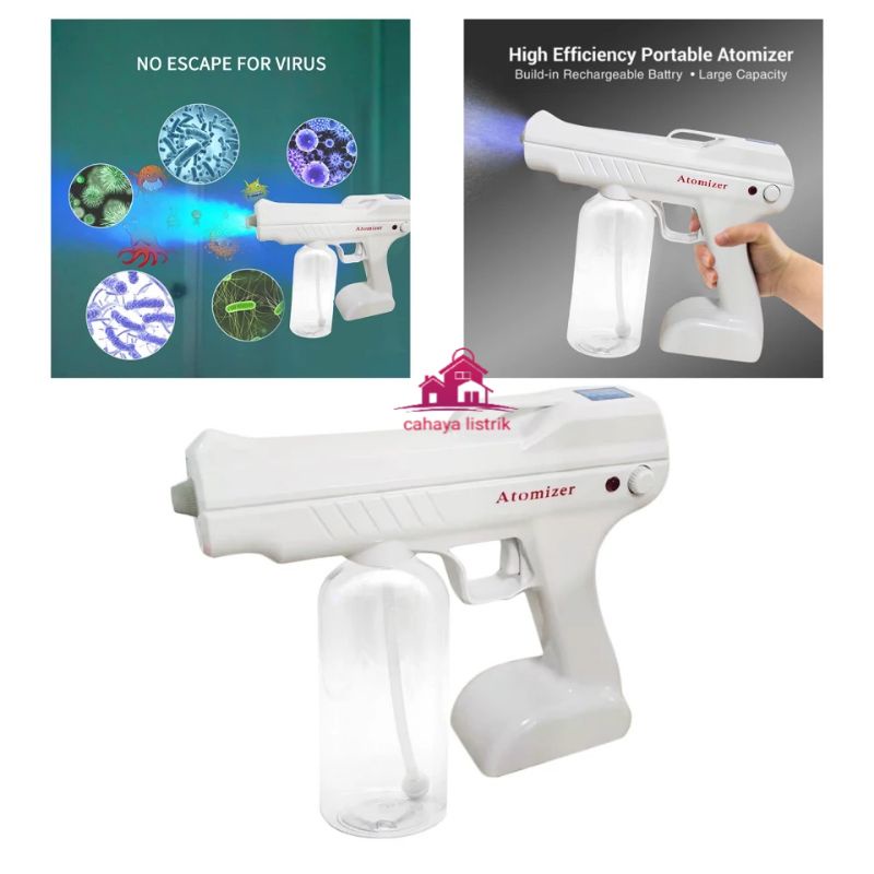 Fogging Gun Nano Spray Gun Disinfectant Wireless 300-800ml UV Sterilizer