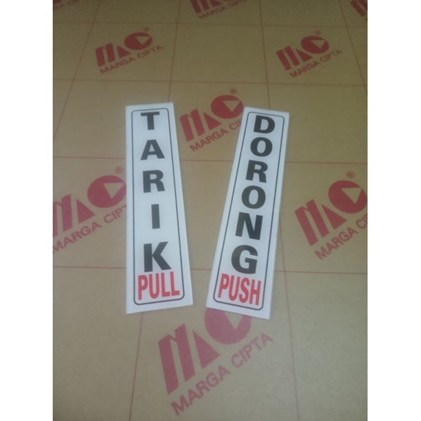 

Papan Nama Tarik Dorong