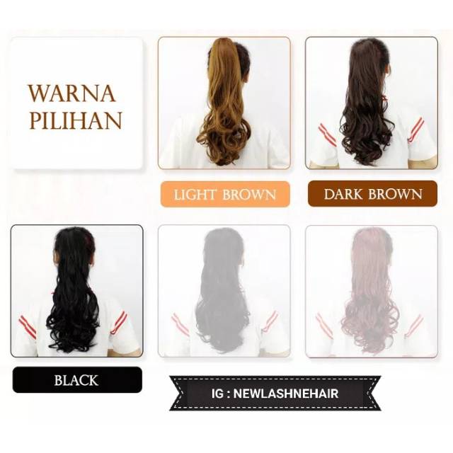 PONYTAIL CURLY PONYTAIL IKAT KOREA PONYTAIL