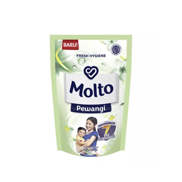 molto pewangi fresh hygiene 820ml