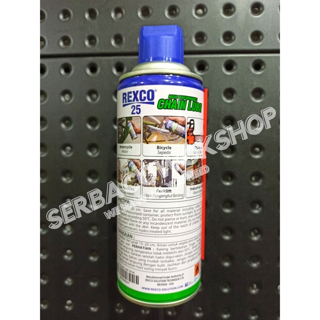 REXCO Chainlube 25 350 ml Pelumas Minyak Rantai Sepeda Motor Khusus AREA JAWA Termurah Berkualitas