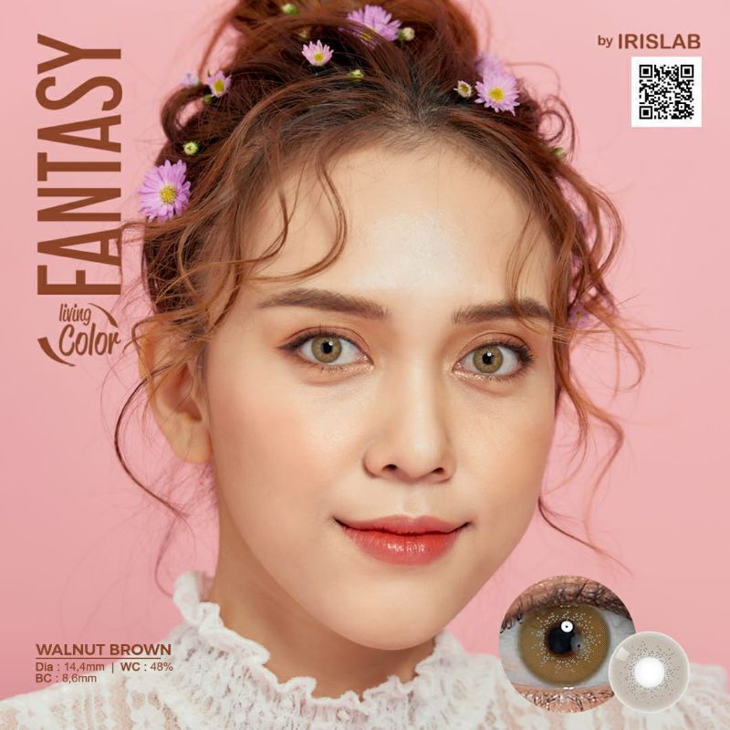 {BISA COD} SOFTLENS LIVING COLOR FANTASY BY IRISLAB MINUS  -2.75 SD -6.00