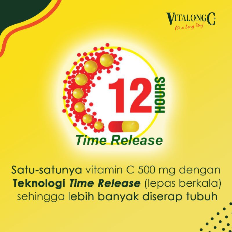 VITALONG C VITAMIN C AMAN DI LAMBUNG BAIK UNTUK DAYA TAHAN TUBUH ANTI VIRUS