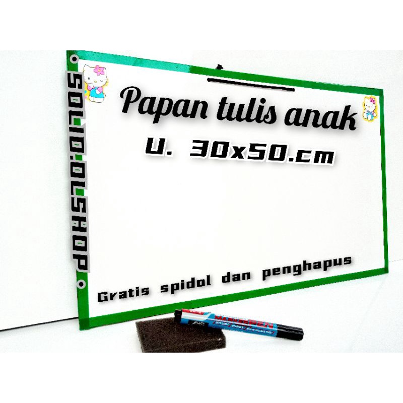 

white board papan Tulis anak ukuran 30x50cm/ papan Tulis karakter/papan Tulis bisa di hapus/perlengkapan belajar anak