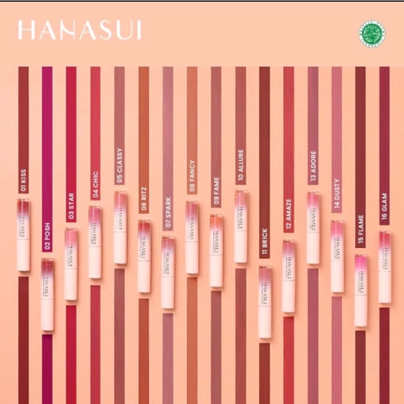 HANASUI MATTEDORABLE LIP CREAM, murah BPOM NK