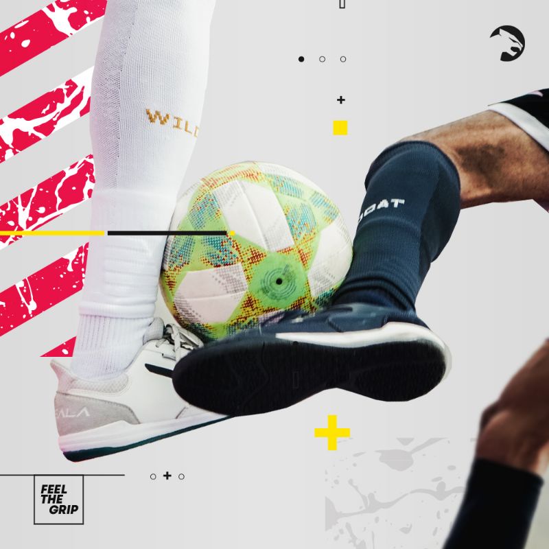 X-PRO: Wildcat Kaos Kaki Sleeve Socks Series - BLACK/WHITE