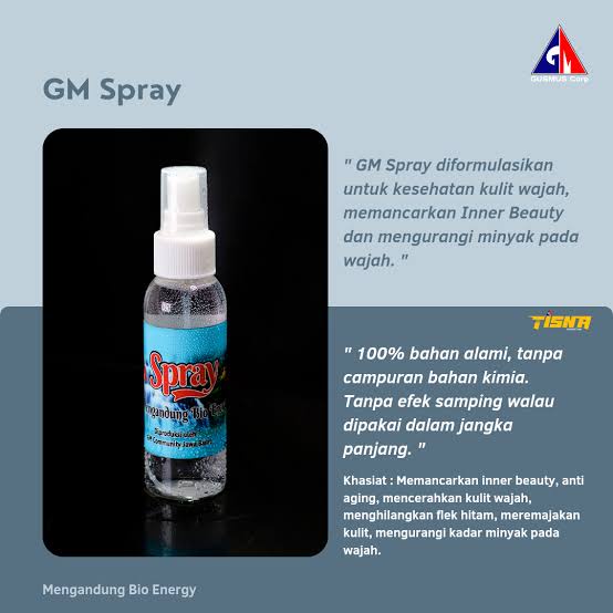 GM SPRAY | pembuka aura wajah
