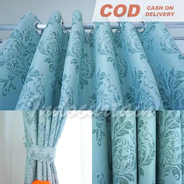Gorden blackout Vintage hijau toska tosca