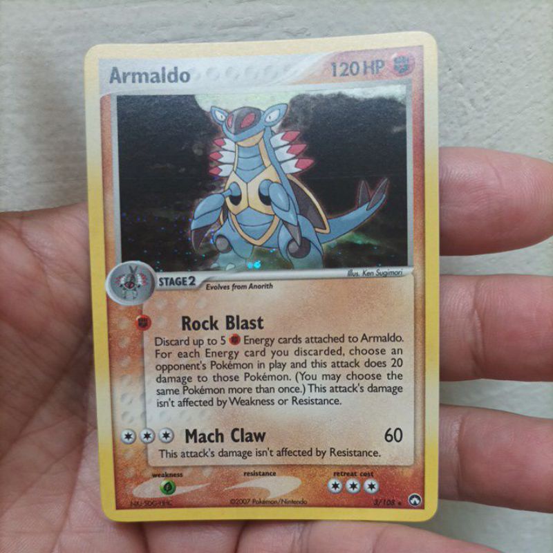 POKEMON ARMALDO HOLO RARE SERI EX POWER KEEPERS