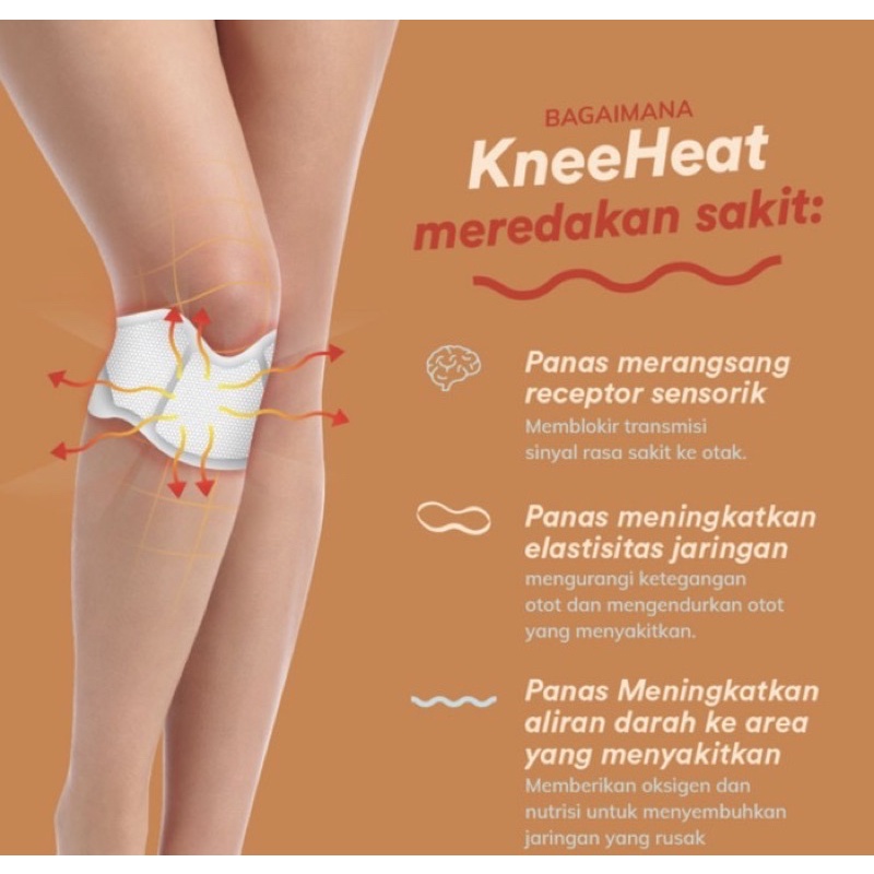 Kneeheat per sachet ( kompres pereda nyeri lutut alami )