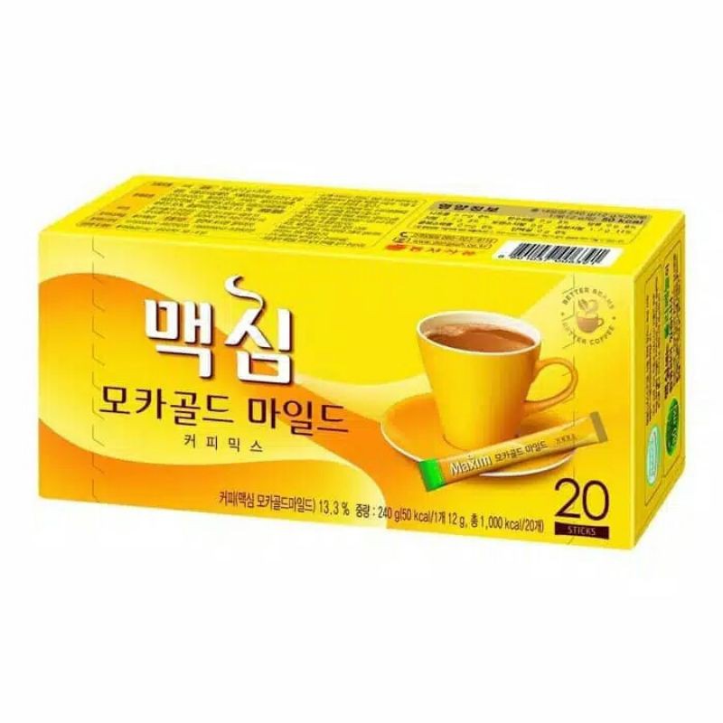 

Maxim Coffee Mix Mocha Gold Mild 240gr(20pcs @ 12gr)