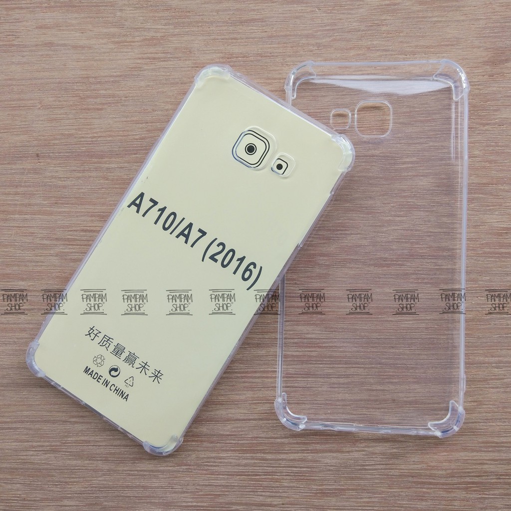 Case TPU Anti Crack Samsung Galaxy A7 2016 A710 Fuze Ultrathin Anticrack Ultra Thin Transparan