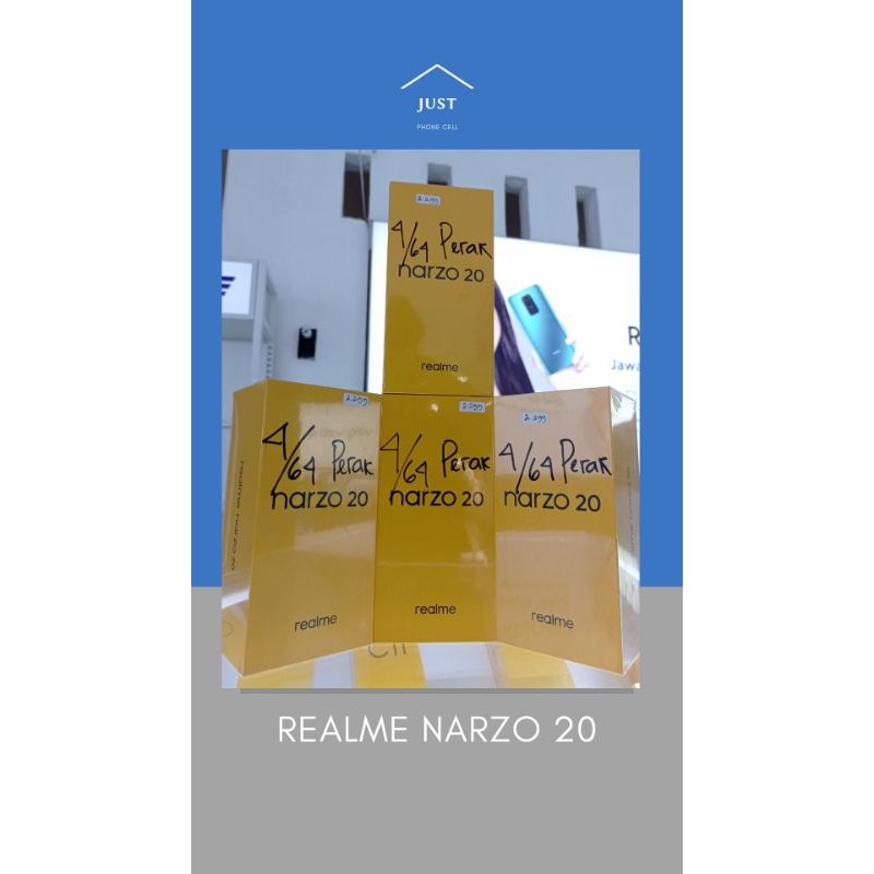 REALME NARZO 20 4/64 GARANSI RESMI (Perak)