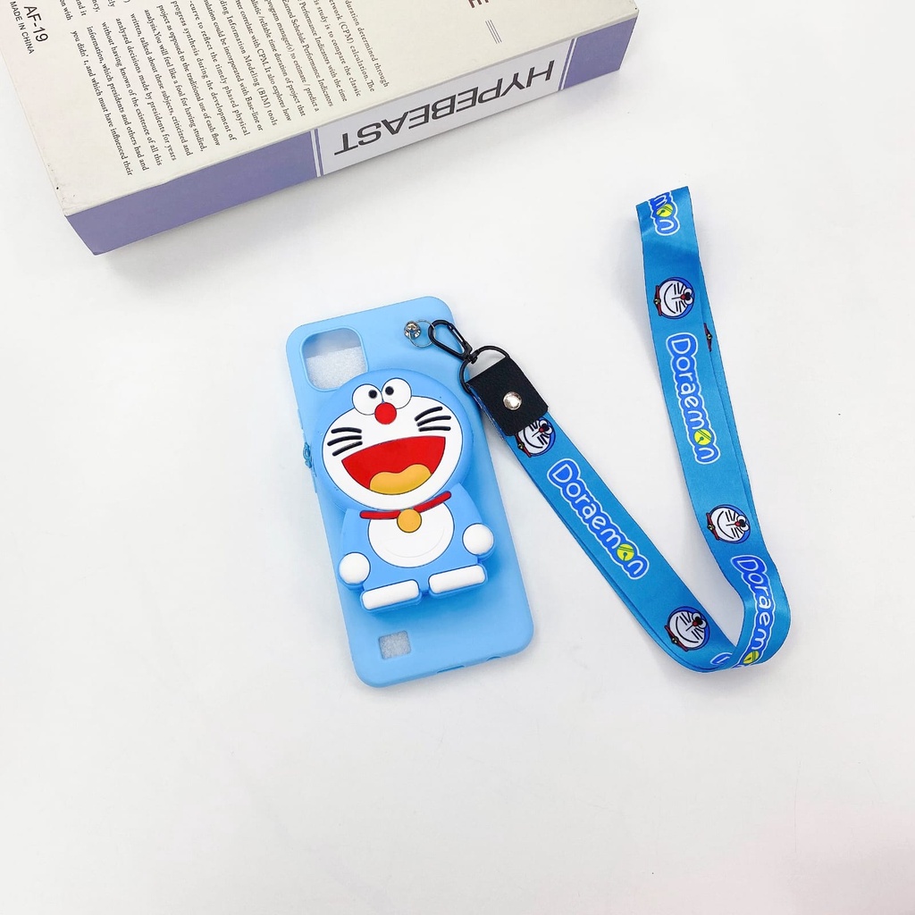 SAMSUNG A02 / A02S Case Kartun Dompet Plus Tali