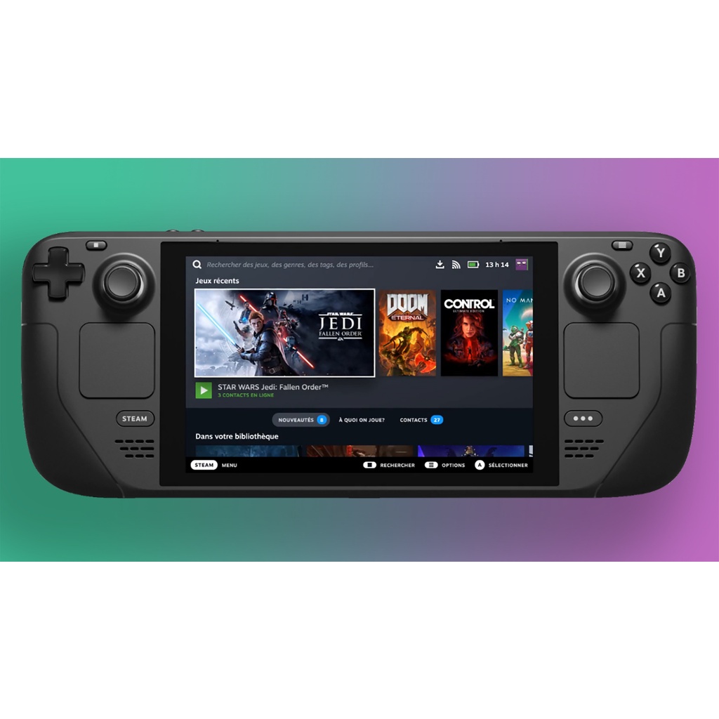 Valve Steam Deck Handheld Portable Gaming Console Open Platform Steam OS Gamepad Game Controller PC Windows Computer Video Game