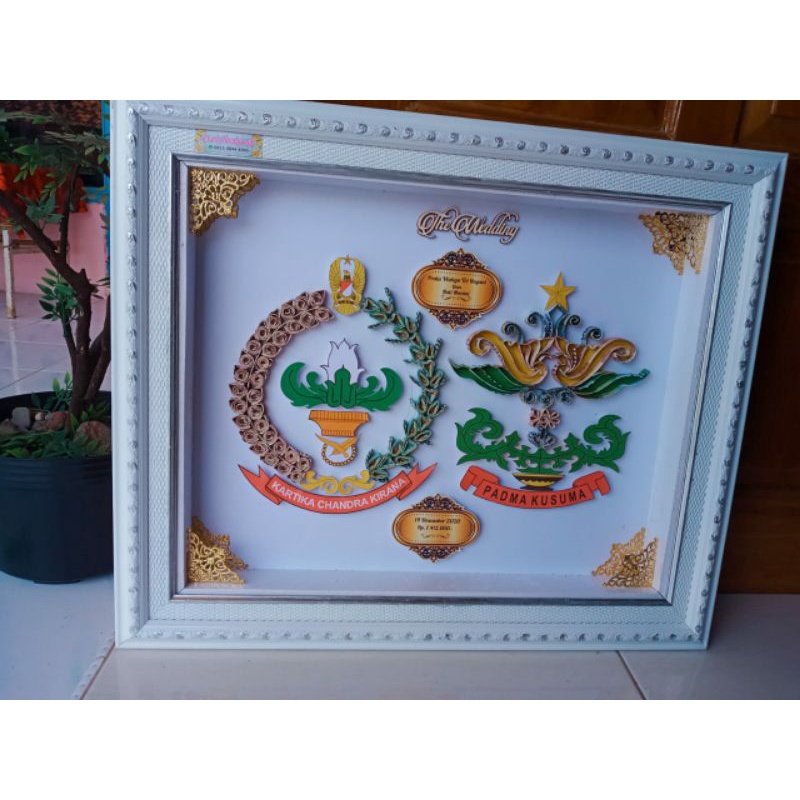 mahar pernikahan/mahar mas kawin/mahar seserahan/mahar simbol TNI/mahar logo TNI/Mahar logo Polisi/m