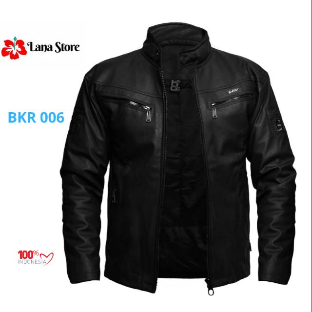 Jaket Motor Pria Semi Kulit Kualitas Terbaik Bankers Hitam Jaket Motor Pria Semi Kulit Kualitas Terbaik Bankers Hitam