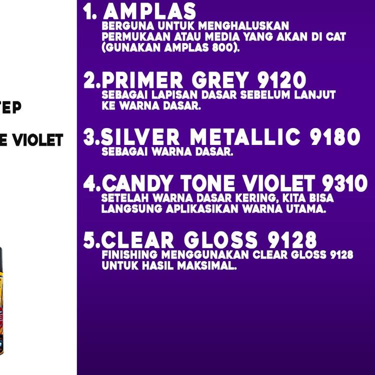 ➮ Diton Premium 9310 Candy Tone Violet (Ungu Candy) cat semprot ☞