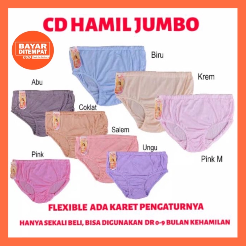 CD Celana Dalam Wanita Hamil Jumbo Bigsize Melar Celana Dalam Wanita Bumil Undies Marternity Pants