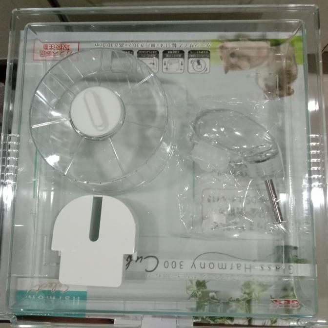 GEX GLASS HARMONY 300 CUBE IMPORT JEPANG KANDANG HAMSTER