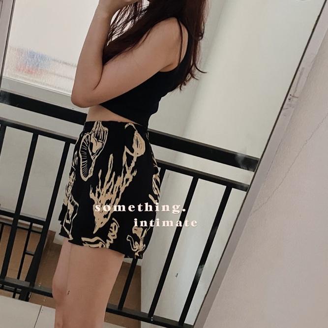 ❆ H&M MONKI Lounge Satin Viscose Shorts Hnm Short Pants Home Celana Pendek Tidur Celpen Rayon Hotpan