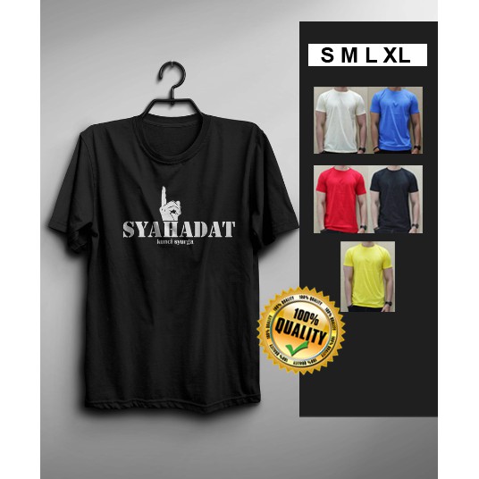 Syahadat Kaos distro grosir berkualitas Sablon polyflex