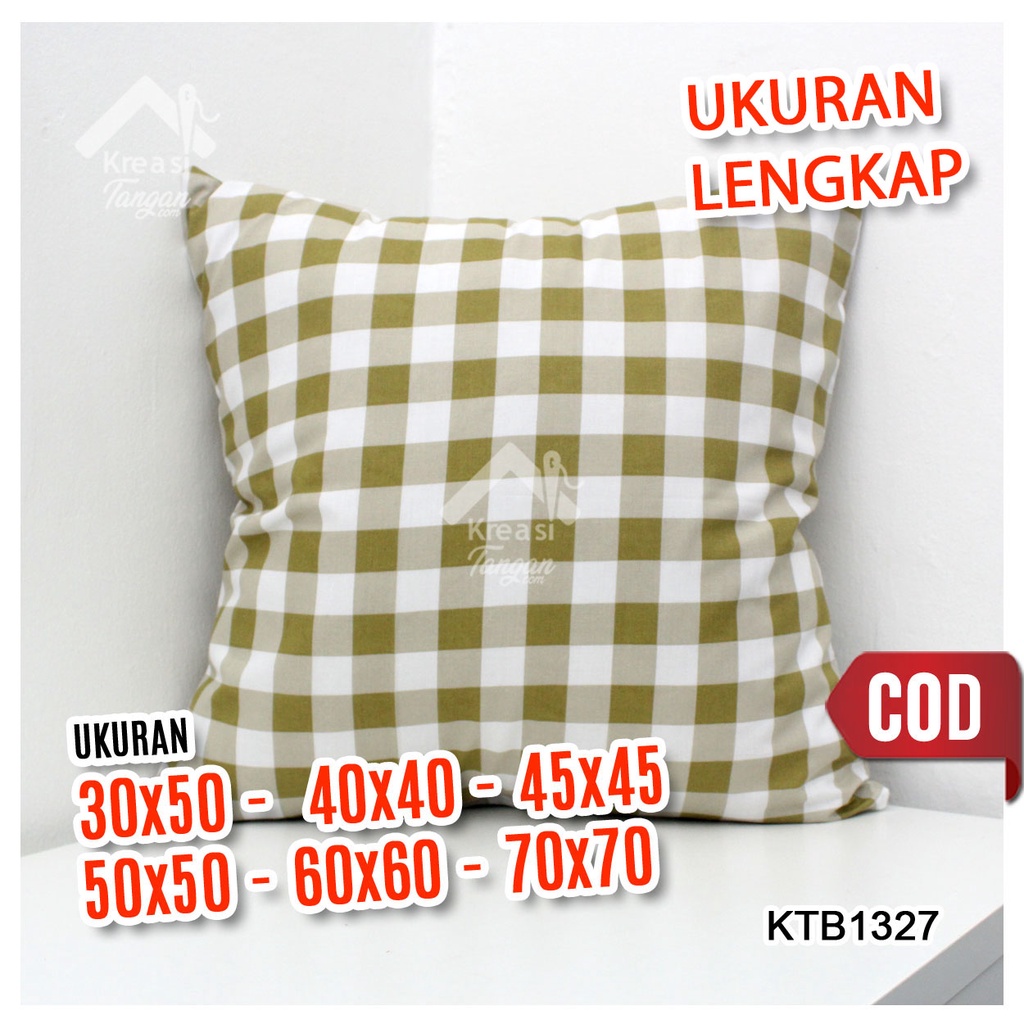 Sarung Bantal Sofa Ukuran 30x50, 40x40, 45x45, 50x50, 60x60, 70x70 KTB1327