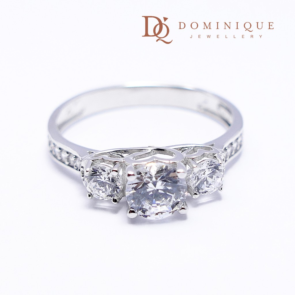 

Dominique Jewellery- Cincin Solitaire 75% SNI DQC 12412