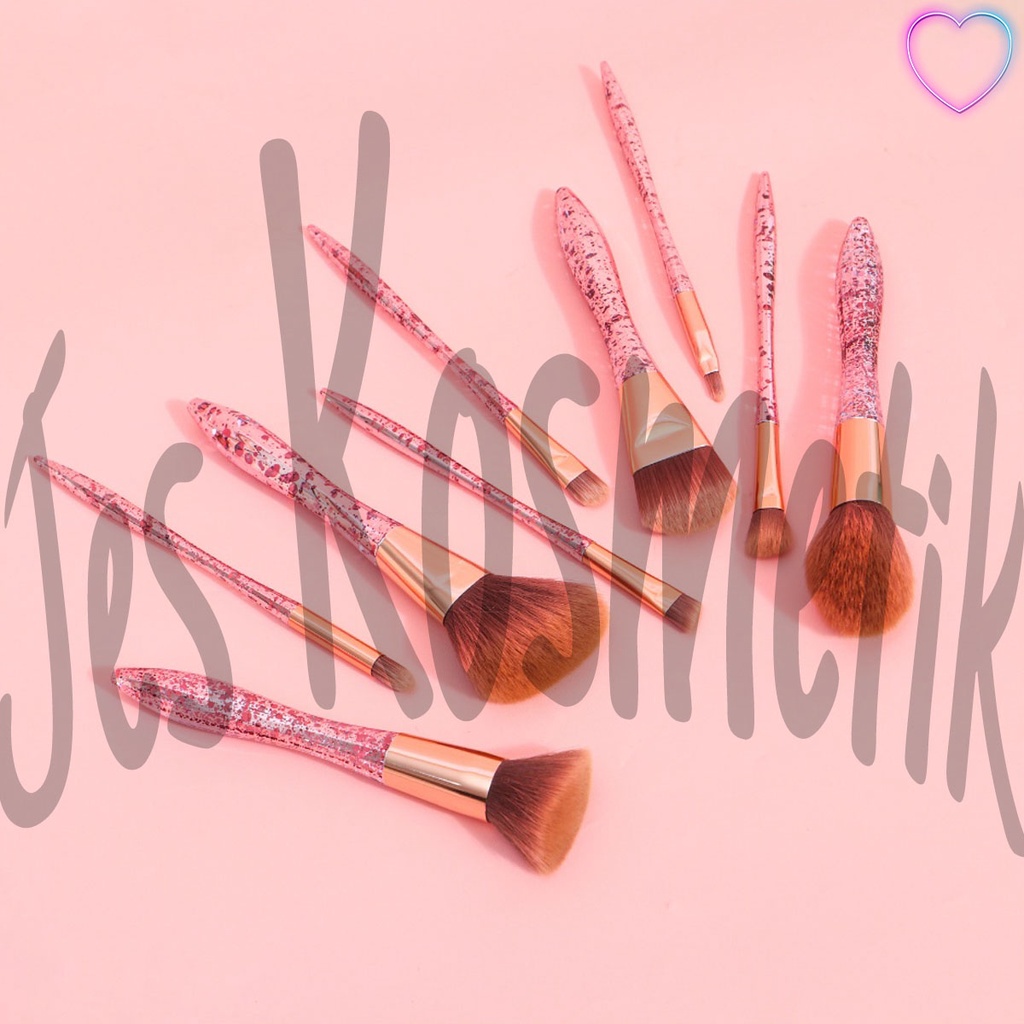 [PER PCS] Mila Color Kuas Make Up Brush Premium Hologram dengan Box / Grosir Kosmetik